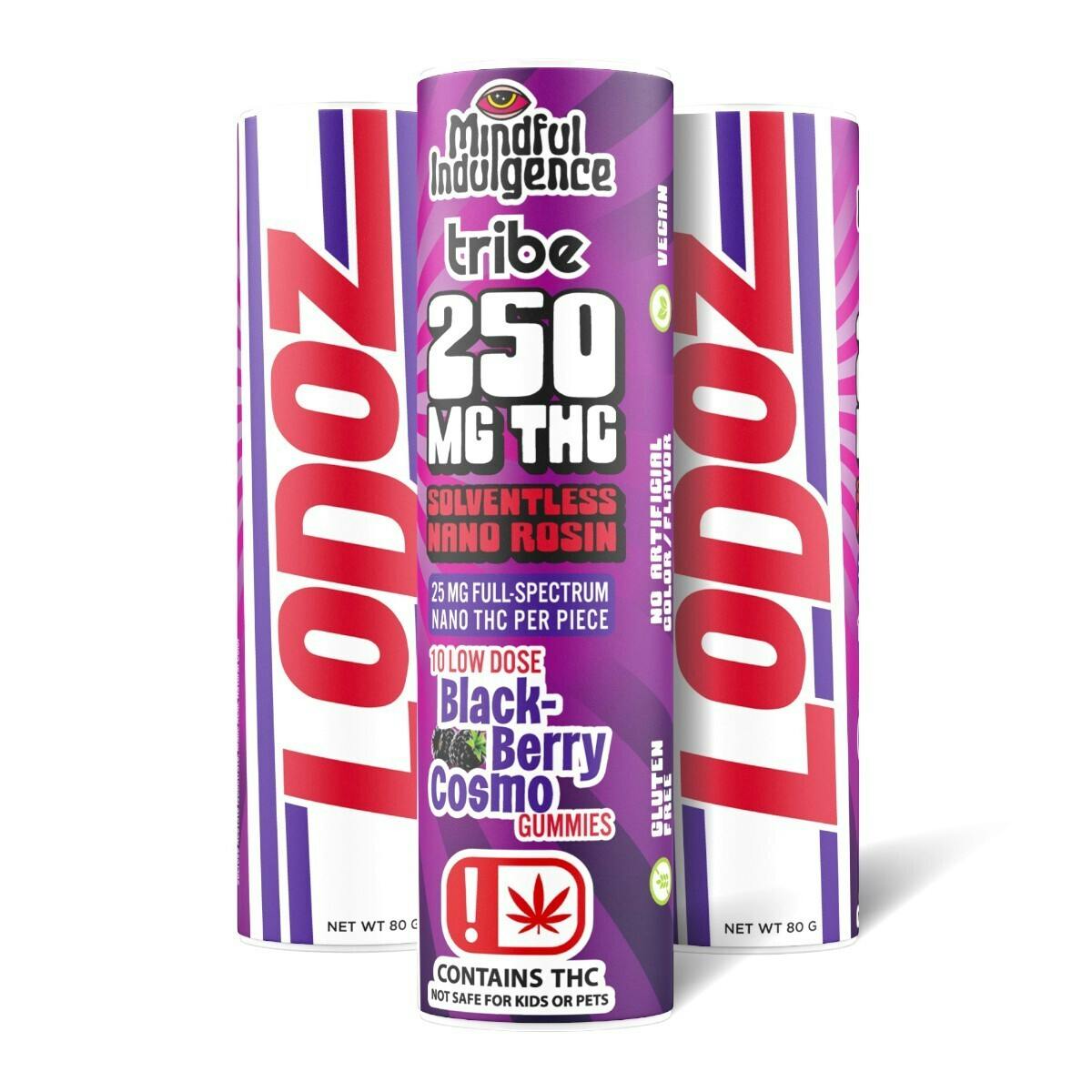 Mindful Indulgence - Mindful Indulgence | 250mg LoDoz Gummy *Tribe* | Blackberry Cosmo - 1