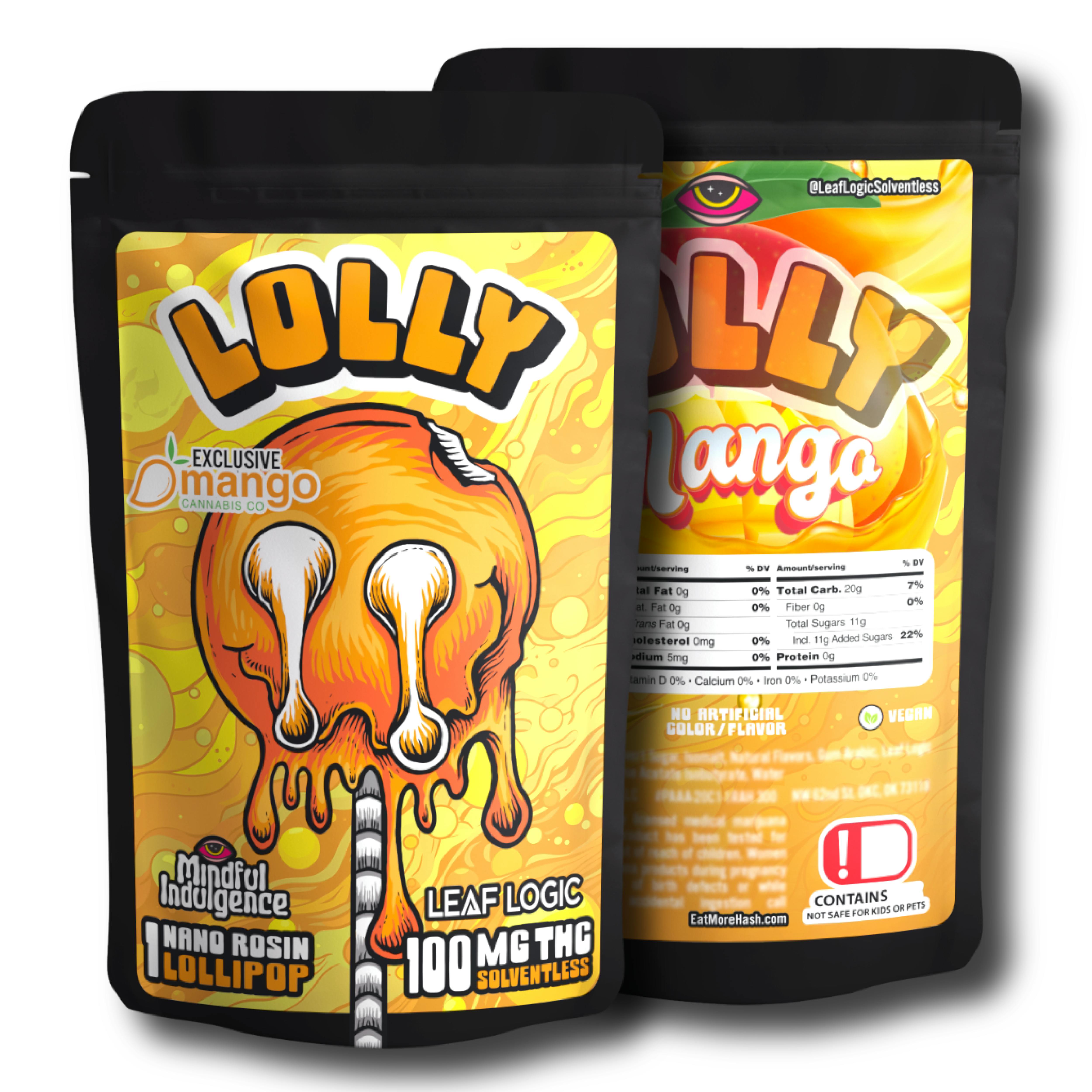Mindful Indulgence - Mindful Indulgence | 100mg LOLLY *Leaf Logic* | Mango - 1
