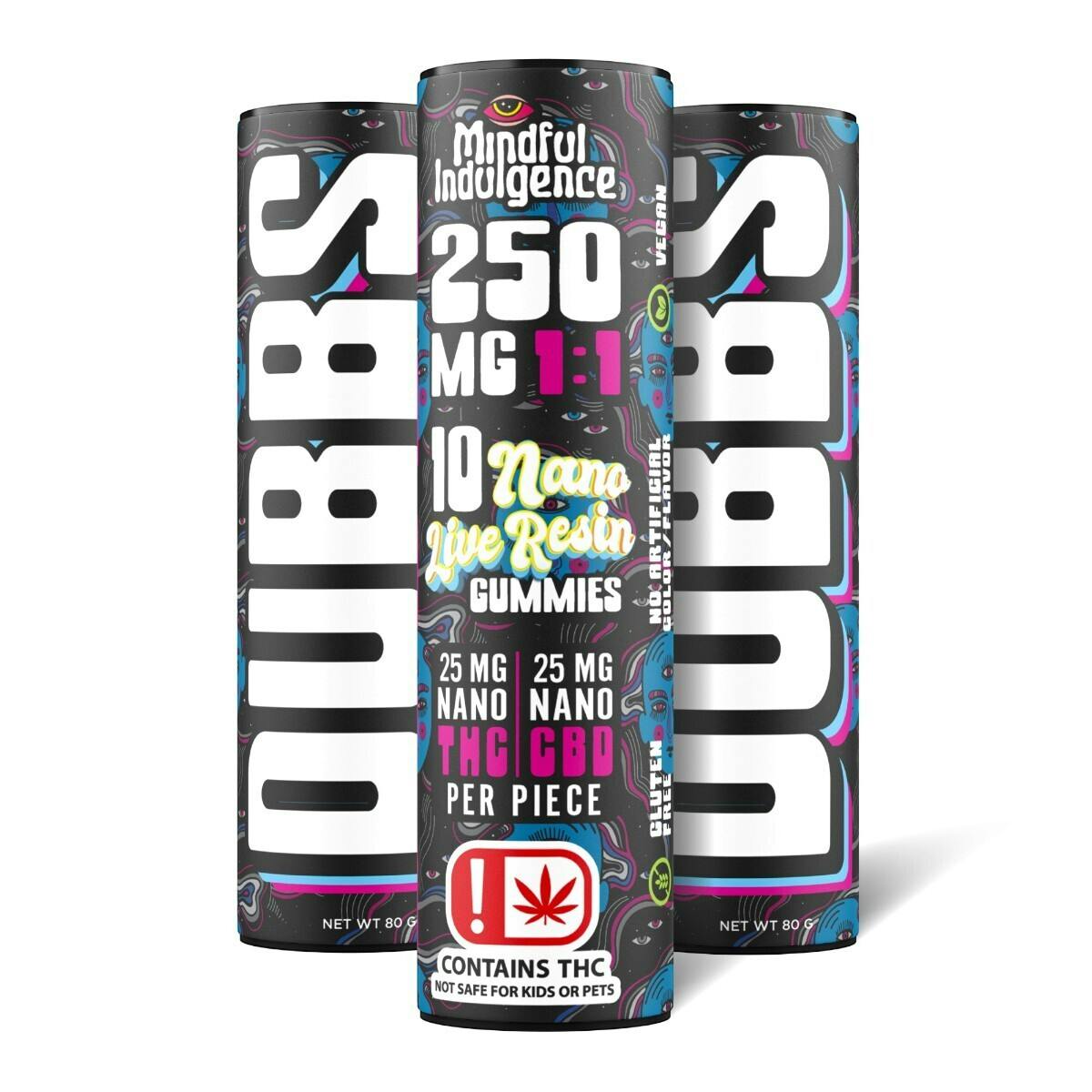Mindful Indulgence - Mindful Indulgence | 250mg DUBBS 1:1 Gummy | Watermelon Blackberry - 1