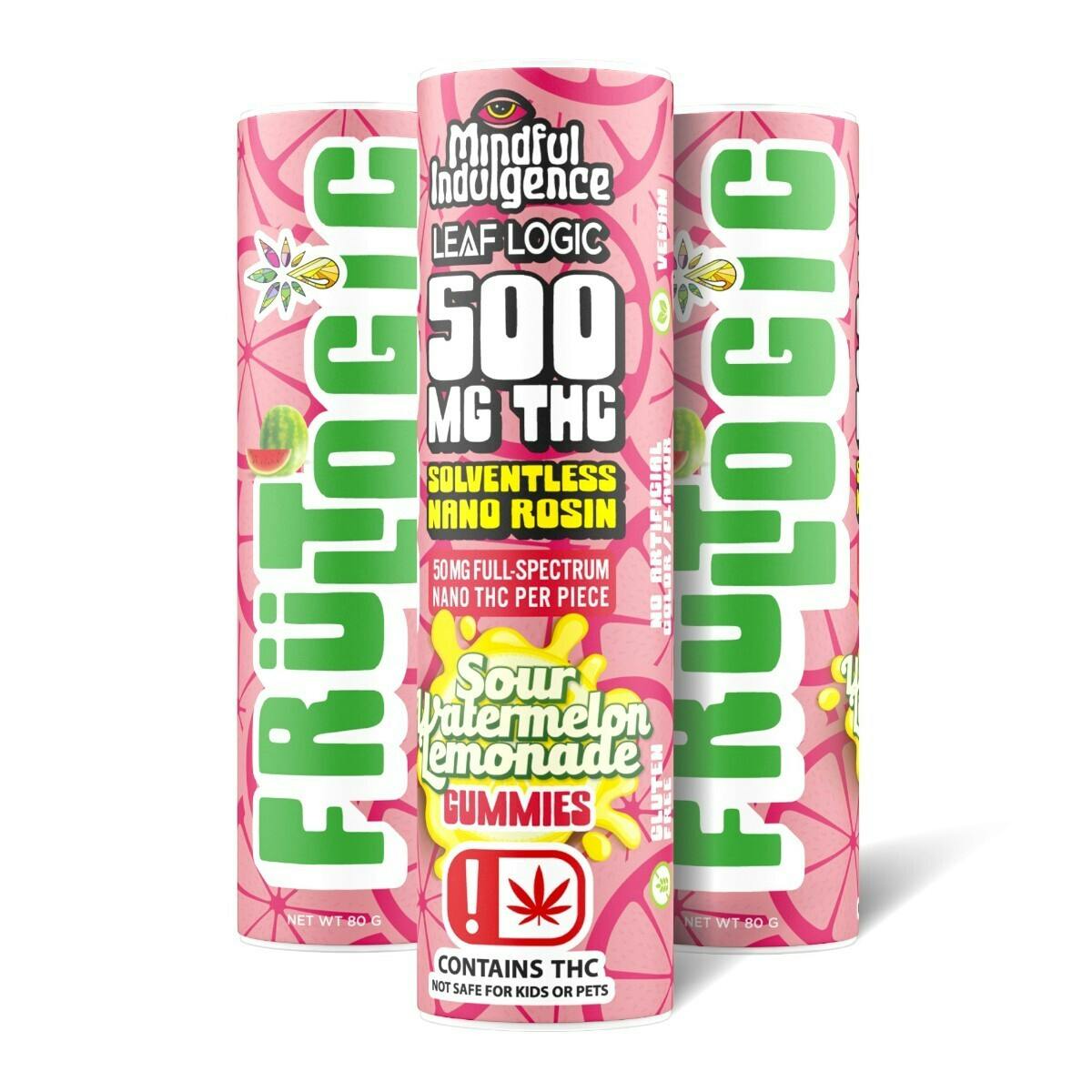 Mindful Indulgence - Mindful Indulgence | 500mg FRÜT LOGIC Gummy | Sour Watermelon Lemonade - 1