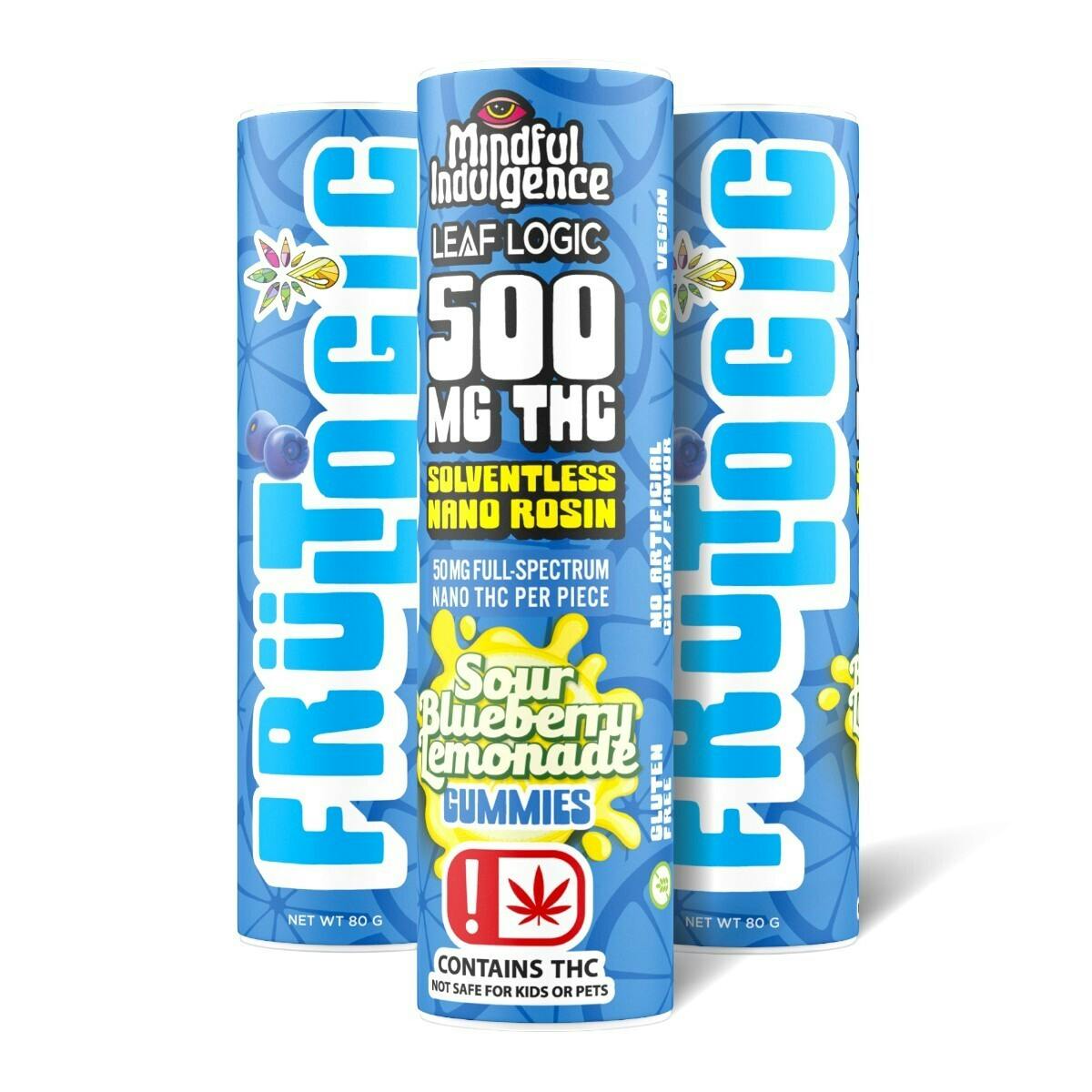 Mindful Indulgence - Mindful Indulgence | 500mg FRÜT LOGIC Gummy | Sour Blueberry Lemonade - 1