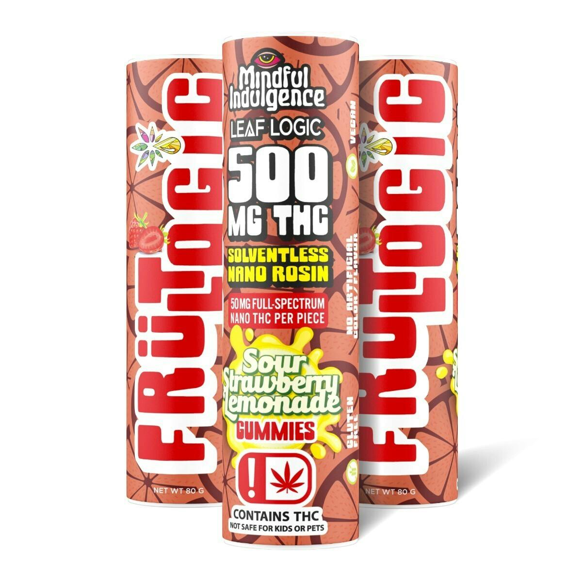 Mindful Indulgence - Mindful Indulgence | 500mg FRÜT LOGIC Gummy | Sour Strawberry Lemonade - 1
