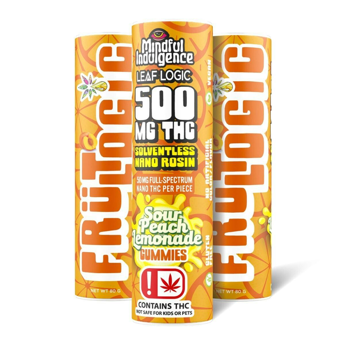 Mindful Indulgence - Mindful Indulgence | 500mg FRÜT LOGIC Gummy | Sour Peach Lemonade - 1