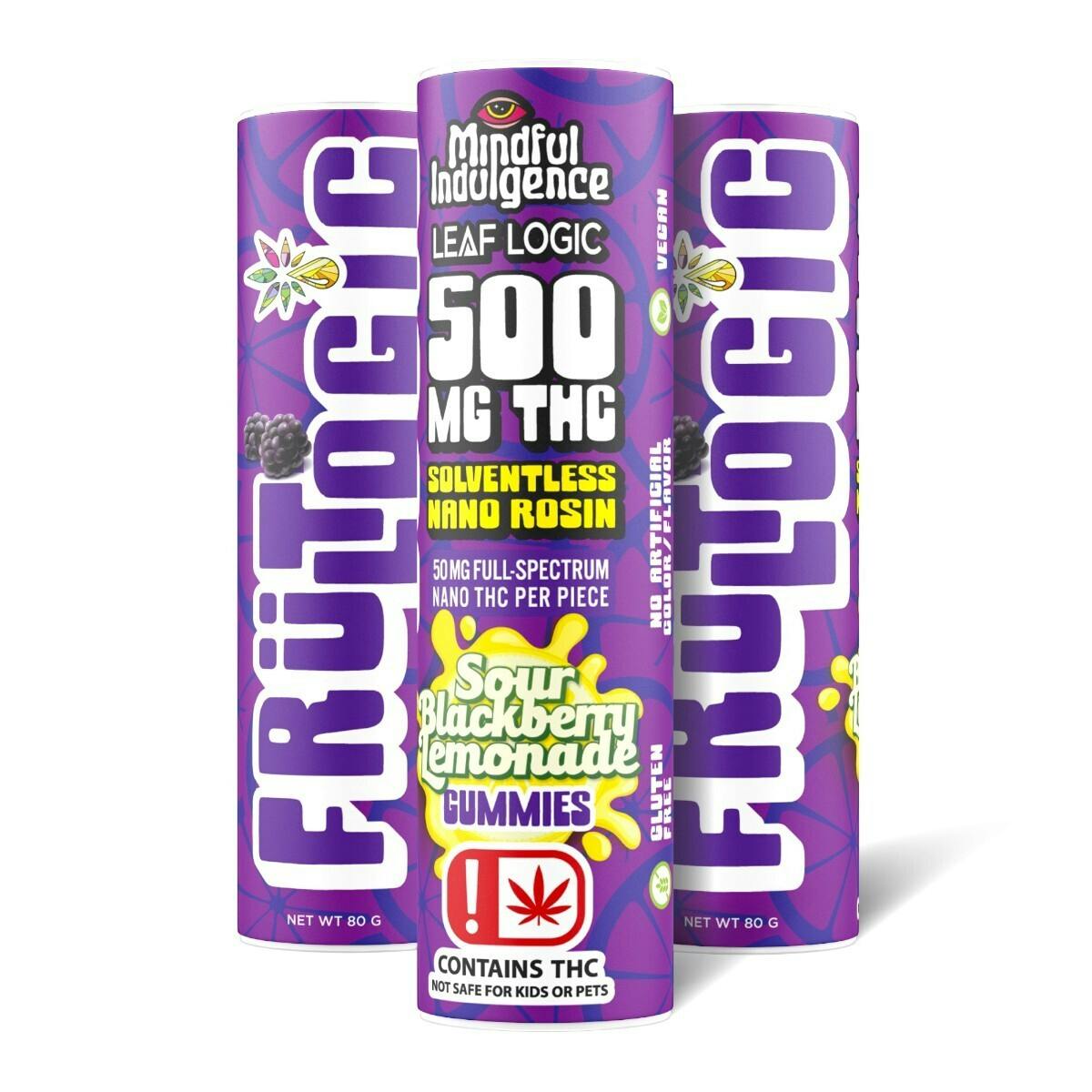 Mindful Indulgence - Mindful Indulgence | 500mg FRÜT LOGIC Gummy | Sour Blackberry Lemonade - 1