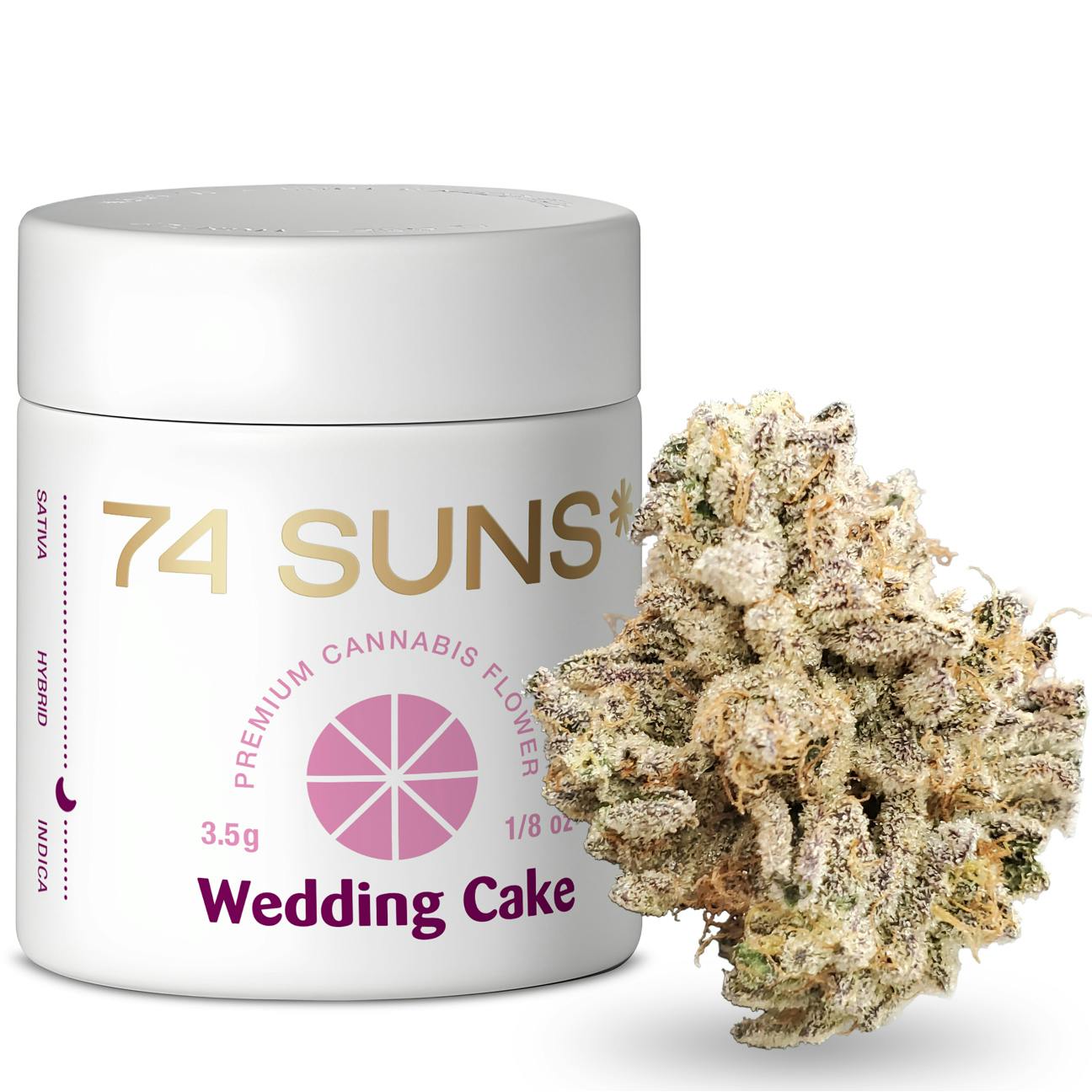 74 Suns - Wedding Cake - 3.5g (Jar) Flower - 1