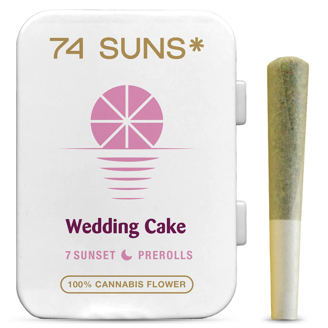 74 Suns - Wedding Cake - 3.5g Pre-Roll Pack (7 x .5g Each) - 1