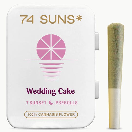 74 Suns - Wedding Cake - 3.5g Pre-Roll Pack (7 x .5g Each) - 1