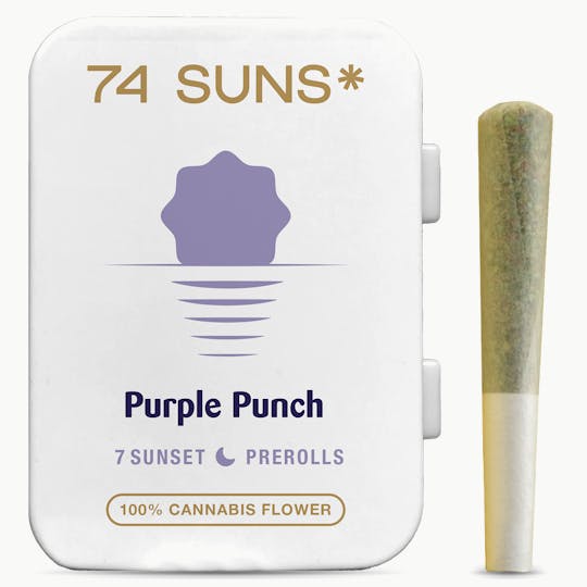 74 Suns - Purple Punch - 3.5g Pre-Roll Pack (7 x .5g Each) - 1