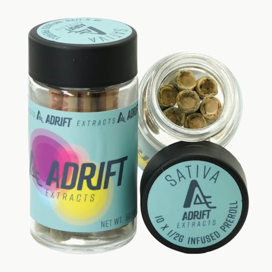 Sunday Extracts - Adrift Extracts - 10pk - 5g Infused Pre-Roll - Green Crack - 1