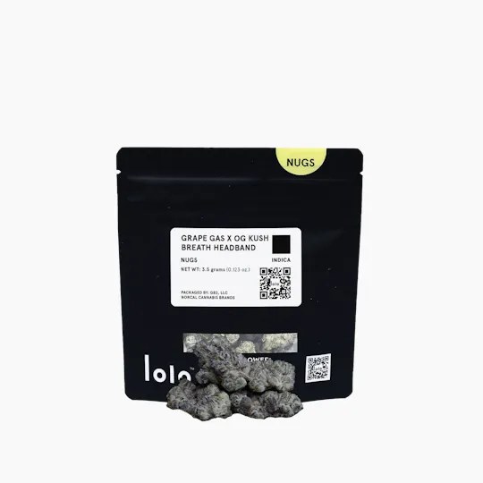 lolo - lolo | Grape Gas + OG Kush Breath Headband | Indoor Nugs | 3.5g - 1