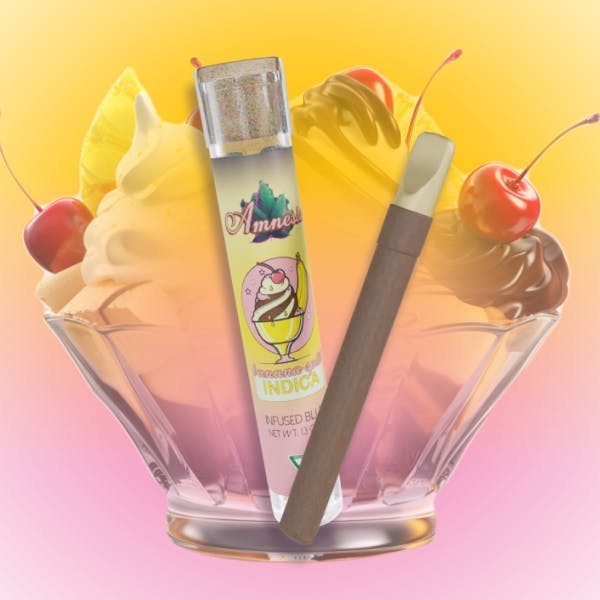 Amnesia MI - Amnesia MI | Banana Split | Wood Tip Blunt | 1.3g - 1