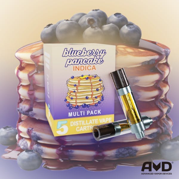 Amnesia MI - Amnesia MI | Blueberry Pancake | Cartridges | 1g each | 5pk - 1