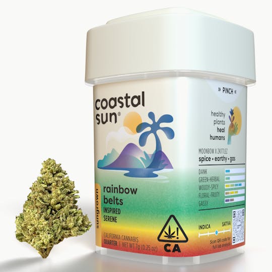 Coastal Sun - Rainbow Belts Sungrown Flower 7g - 1
