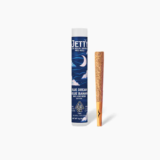 Jetty Extracts - Blue Dream x Blue Banana | Live Resin Infused Joint | 1g - 1