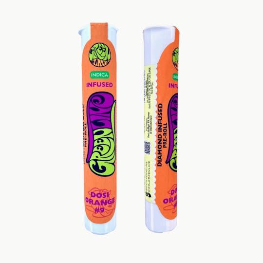 Greenline - Dosi-Orange #9 - Diamond Infused - Indoor Flower Pre-Roll - Sativa - 1g - 1