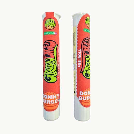 Greenline - Donny Burger - Indoor Flower Pre-Roll - Indica Hybrid - 1g - 1
