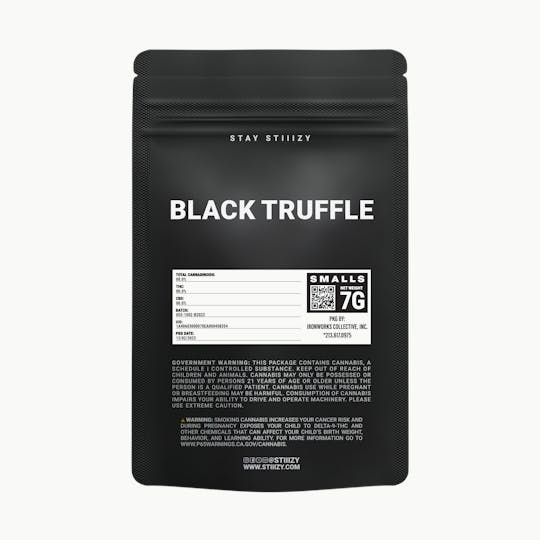 STIIIZY - - BLACK TRUFFLE - 7G Black Label Mylar - 1