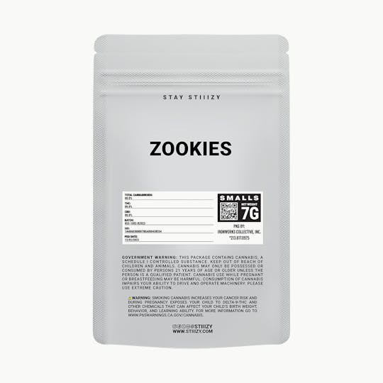 STIIIZY - - ZOOKIES - 7G White Label Mylar - 1