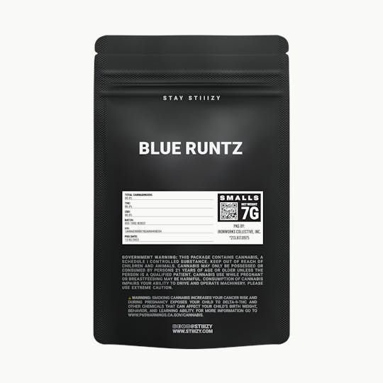 STIIIZY - - BLUE RUNTZ - 7G Black Label Mylar - 1