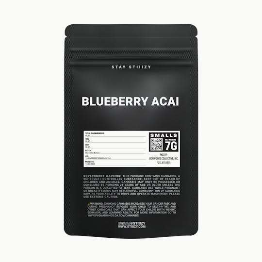 STIIIZY - - BLUEBERRY ACAI - 7G Black Label Mylar - 1