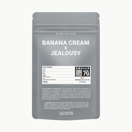 STIIIZY - - BANANA CREAM X JEALOUSY - 7G Grey Label Mylar - 1