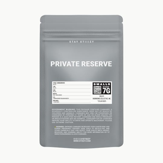 STIIIZY - - PRIVATE RESERVE - 7G Grey Label Mylar - 1