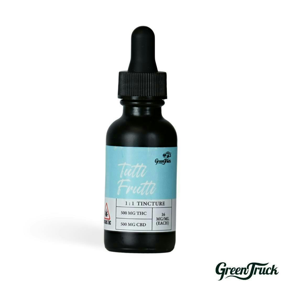 Green Truck - 1:1 Rosin/CBD Tincture - Tutti Fruitti - 1