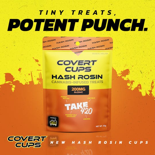 Covert Cups - Take 420 - 200MG Hash Rosin Chocolate Cups - Covert Cups - 1