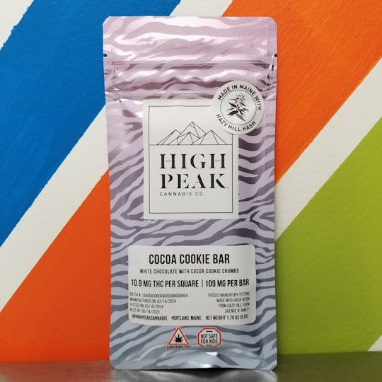 High Peak Cannabis Co. - High Peak Cannabis Co. | Cocoa Cookie Bar | Hash Rosin | Recreational - 1