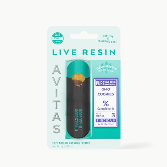 Avitas - GMO Cookies Pure Live Resin All in One 1g - 1
