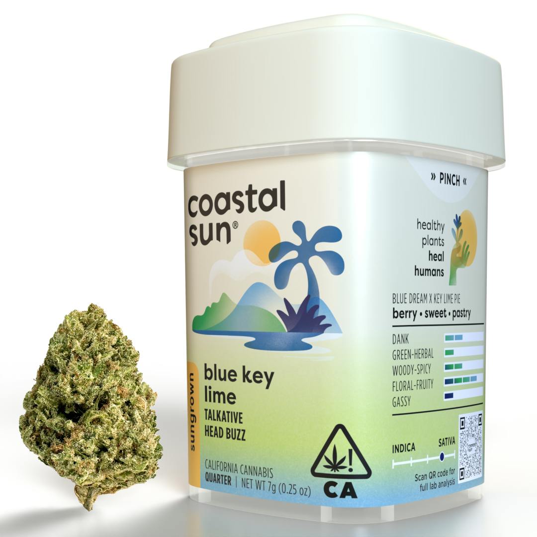 Coastal Sun - Blue Key Lime Sungrown Flower 7g - 1