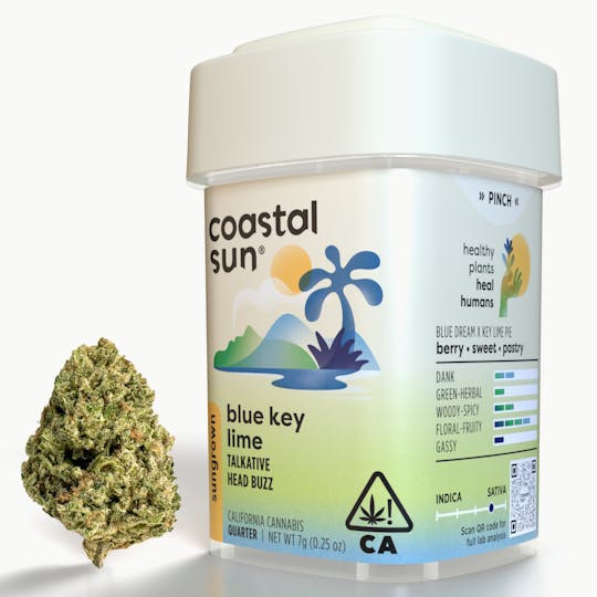 Coastal Sun - Blue Key Lime Sungrown Flower 7g - 1