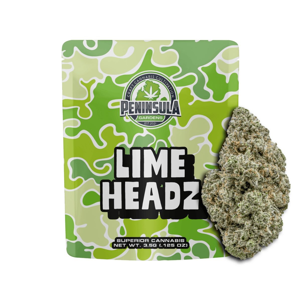 Peninsula Gardens - Peninsula Gardens | Lime Headz | Big Buds | 3.5g - 1