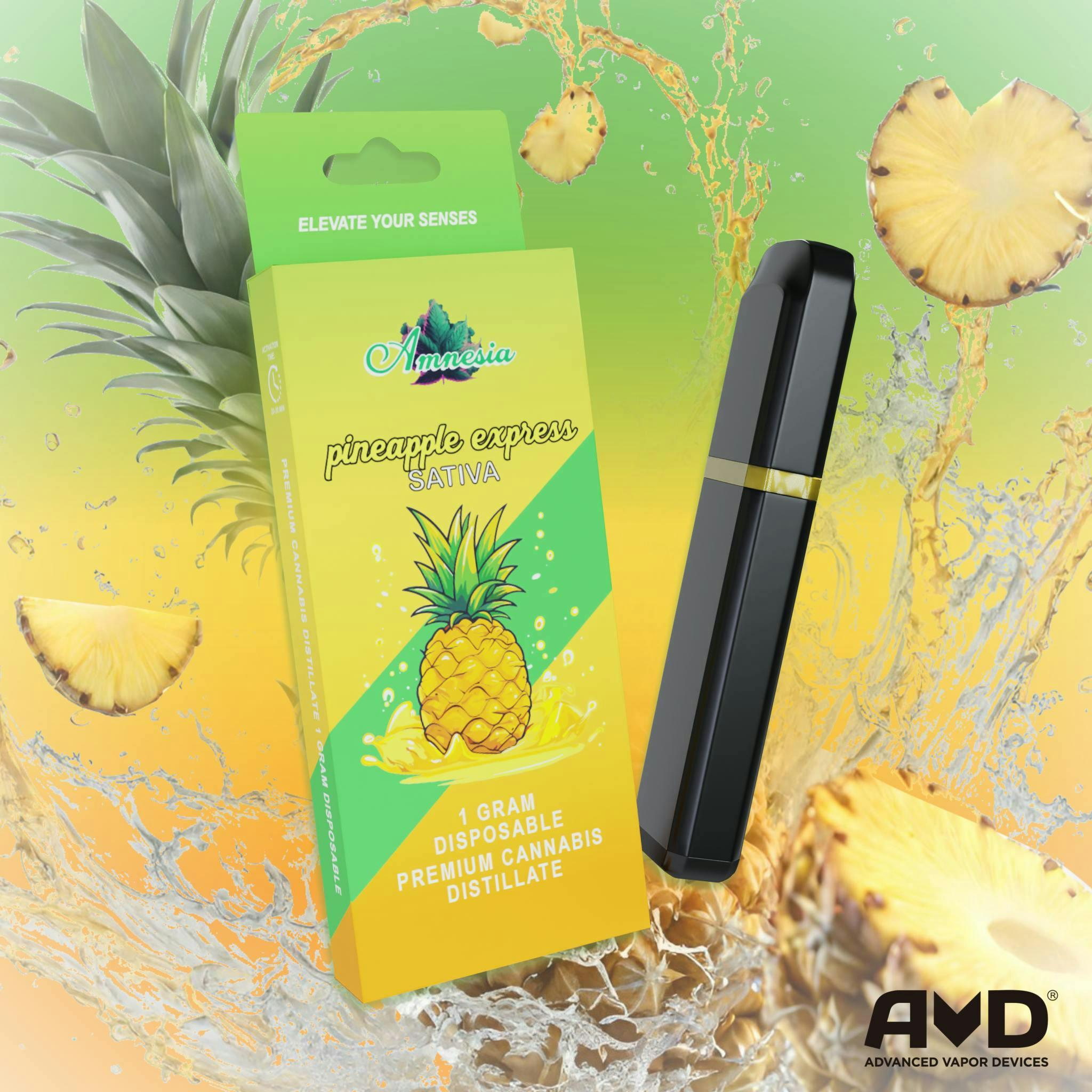 Amnesia MI - Amnesia MI | Pineapple Express | Disposable | 1g - 1