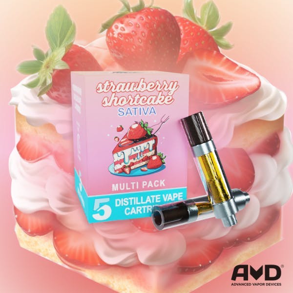Amnesia MI - Amnesia MI | Strawberry Shortcake | Cartridges | 1g each | 5pk - 1