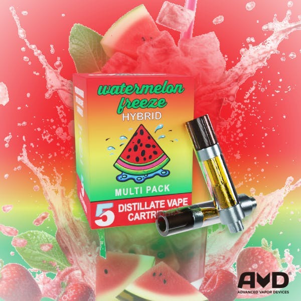 Amnesia MI - Amnesia MI | Watermelon Freeze | Cartridges | 1g each | 5pk - 1