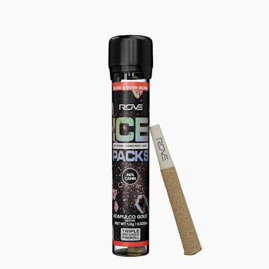 ROVE - Acapulco Gold - Infused Ice Packs (Rosin, Hash, and Diamonds) 1G Preroll - 1