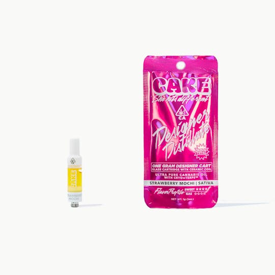 CAKE she hits different - Strawberry Mochi - 1g - Sativa - Cartridge - 1