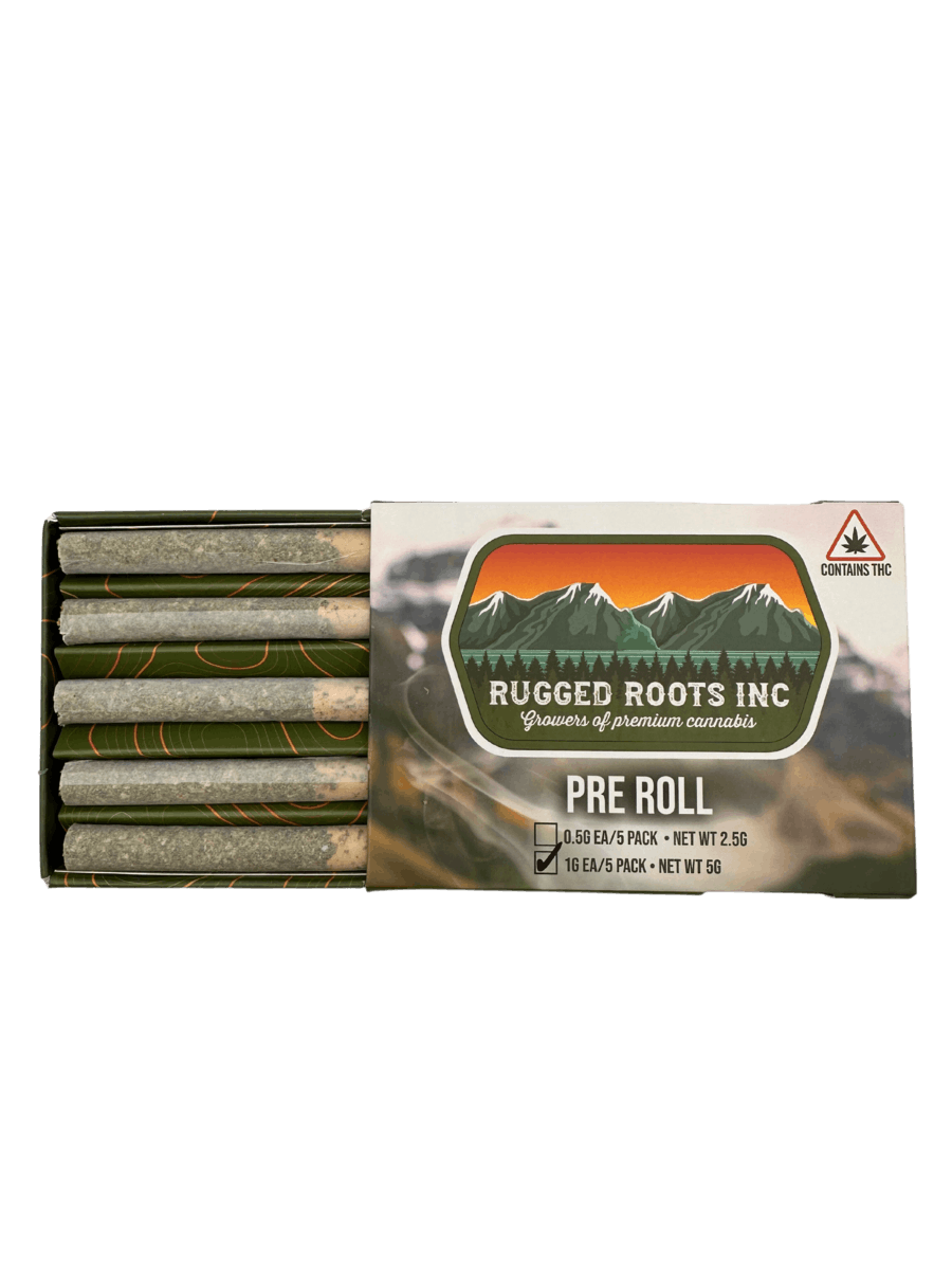 Rugged Roots - Rugged Roots - Variety Pack #16 1g Pre Roll 5 Pack 5g - 1
