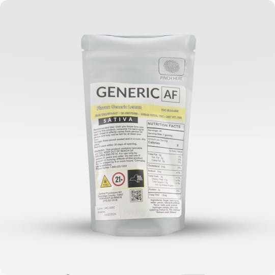 Generic AF - Lemon | Generic Gummies | 20-Pack | 100mg - 1