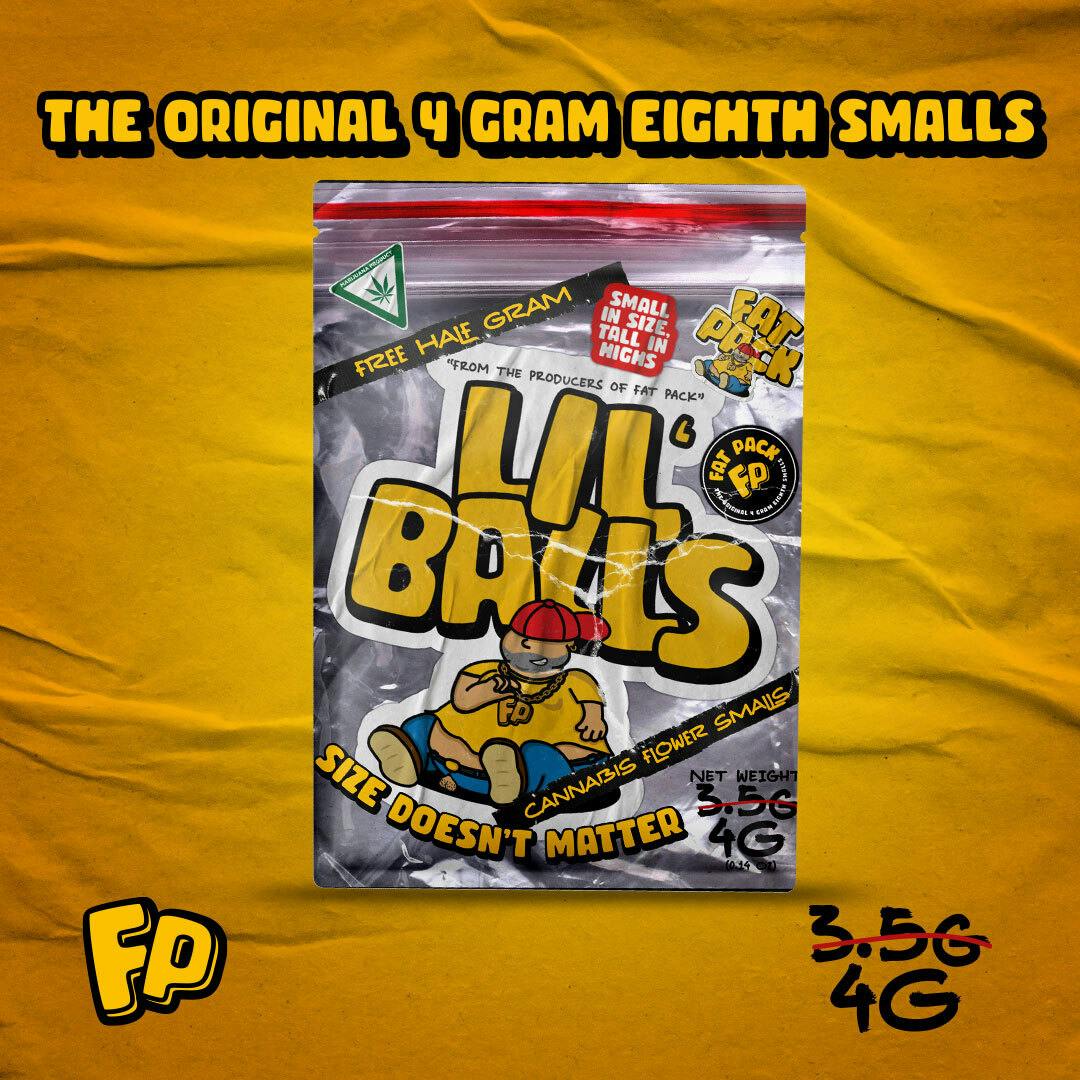 Fat Pack - LIL' BALLS: Banana Deep (4G 8TH Smalls Prepack) - 1