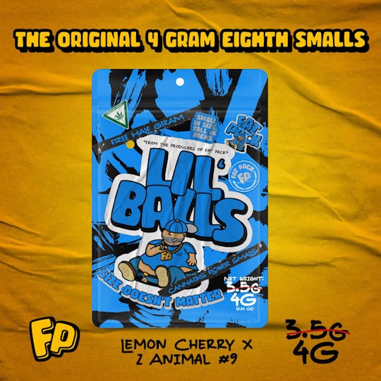 Fat Pack - LIL' BALLS: Lemon Cherry x Z Animal #9 (4G 8TH Smalls Prepack) - 1