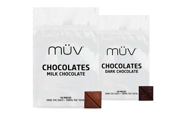 MÜV Cannabis Infused Products - MÜV Cannabis Milk Chocolates 100mg - 1