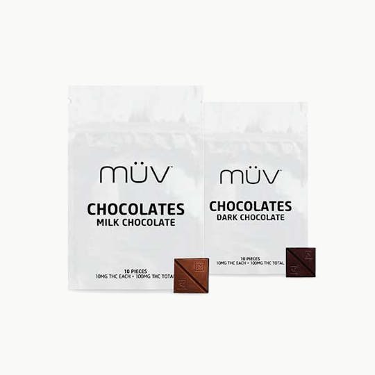 MÜV Cannabis Infused Products - MÜV Cannabis Dark Chocolates - 1