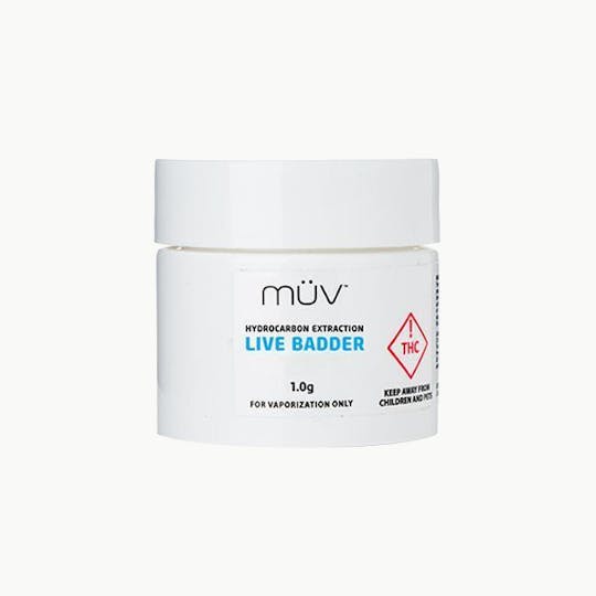 MÜV Cannabis Infused Products - MÜV Live Resin Badder 1g - 1
