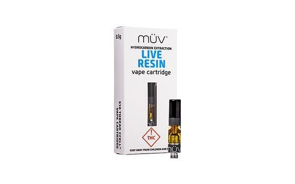 MÜV Cannabis Infused Products - MÜV Live Resin Cannabis Cartridges 1g - 1