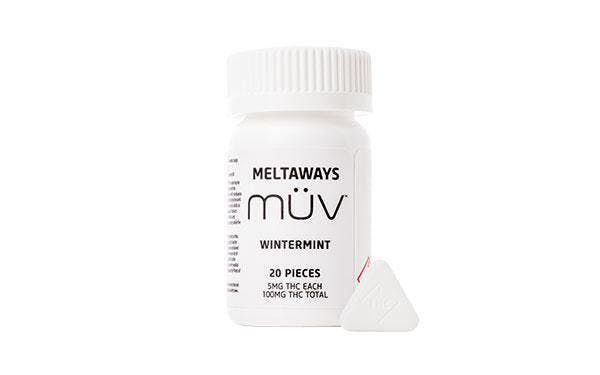 MÜV Cannabis Infused Products - MÜV Meltaways Wintermint THC 100mg - 1