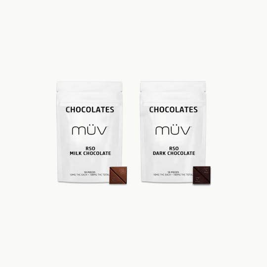 MÜV Cannabis Infused Products - MÜV RSO Milk Chocolates 100mg - 1