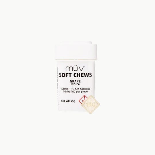 MÜV Cannabis Infused Products - MÜV Mango Soft Chews Cannabis Edibles 100mg - 1