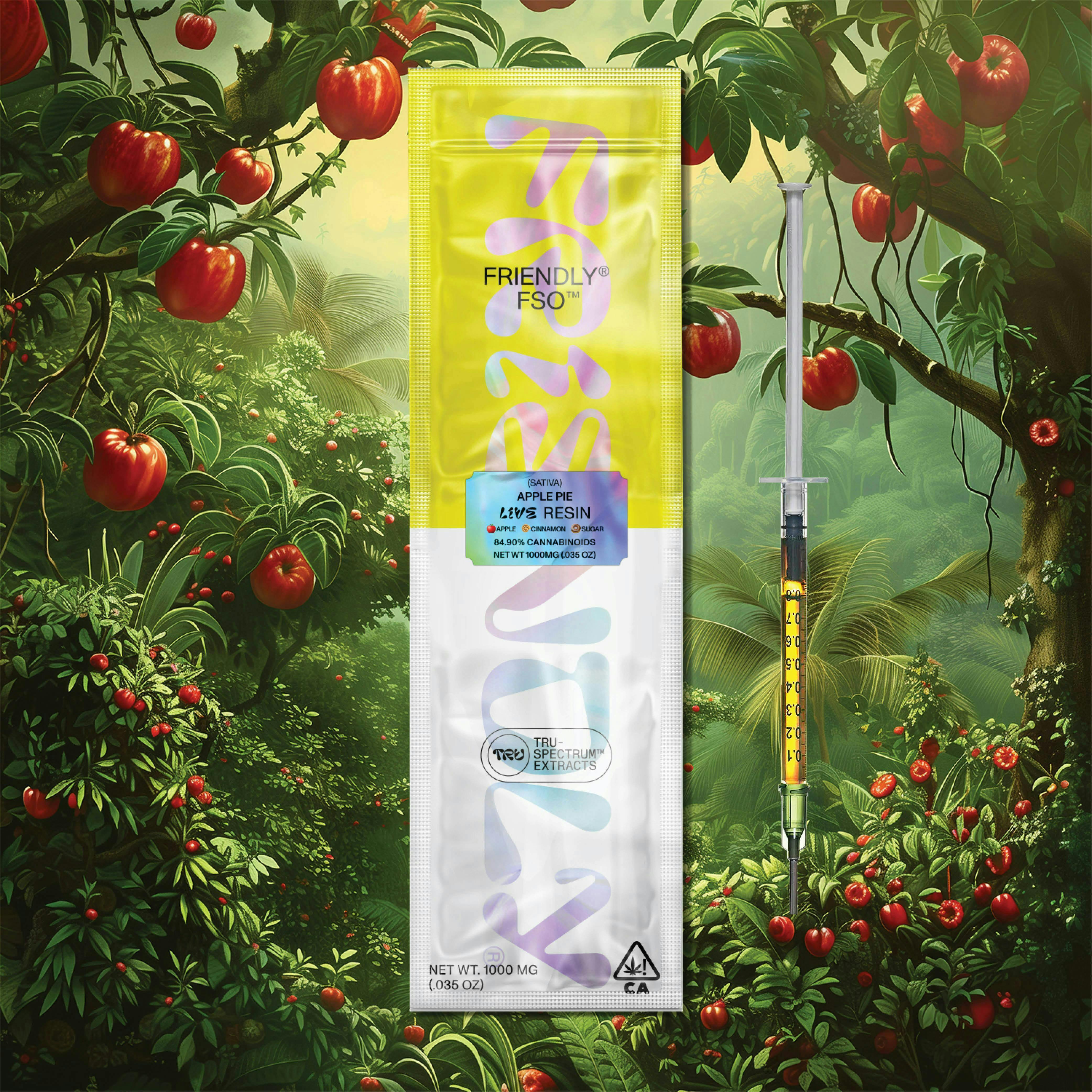 Friendly Brand - Friendly Brand | Live Resin Applicator | Apple Pie | Extract Oils | 1g - 1